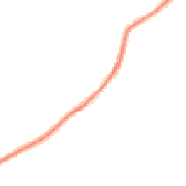 Night-time road noise heatmap for BB2 5LP