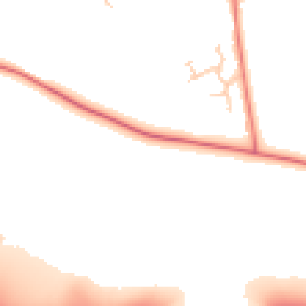 Daytime road noise heatmap for BB2 5PE