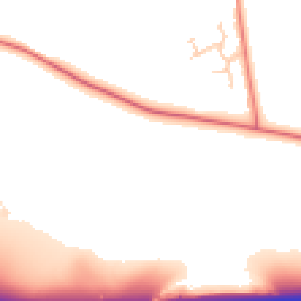 Daytime road noise heatmap for BB2 5PG