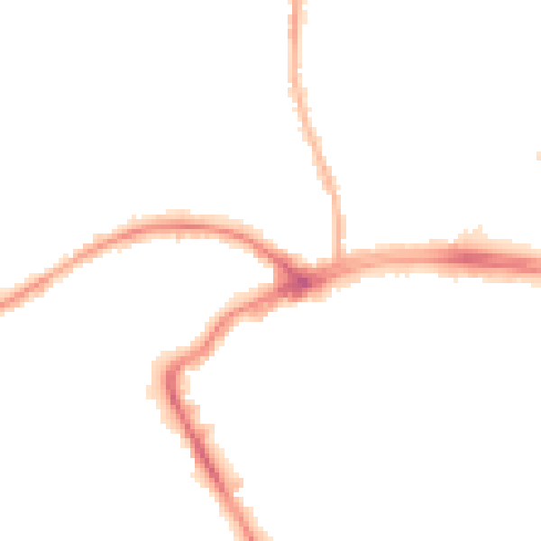 Night-time road noise heatmap for BB2 6AE