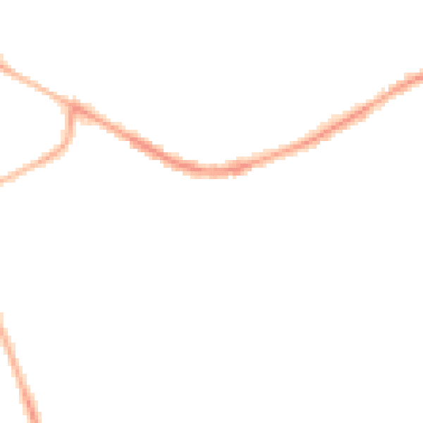 Night-time road noise heatmap for BB2 6LW
