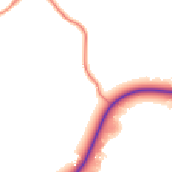 Daytime road noise heatmap for BB2 7LG