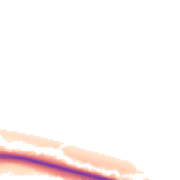 Daytime road noise heatmap for BB2 7LW
