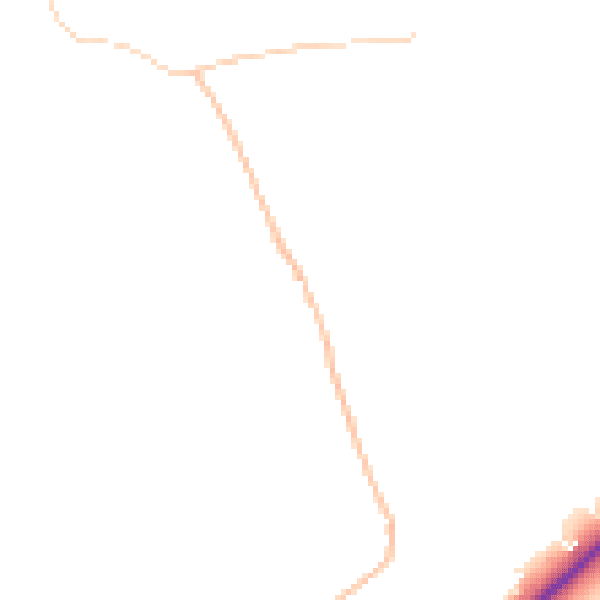 Daytime road noise heatmap for BB2 7LY