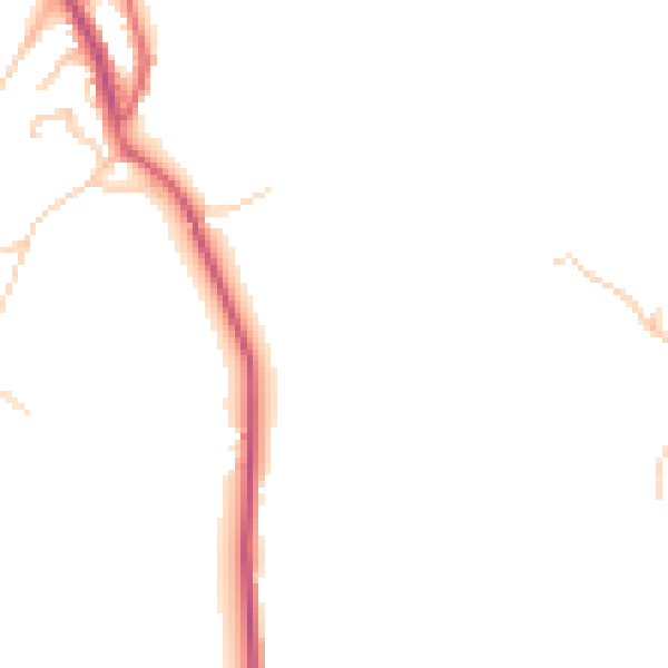 Daytime road noise heatmap for BB4 4AG