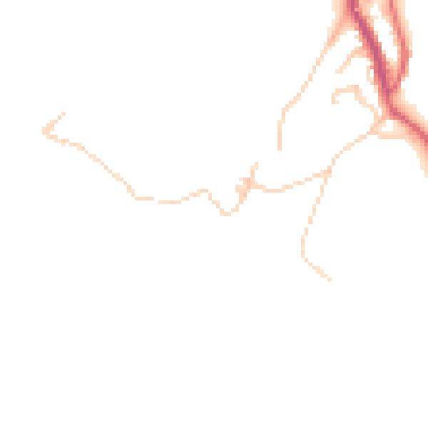 Daytime road noise heatmap for BB4 4AJ