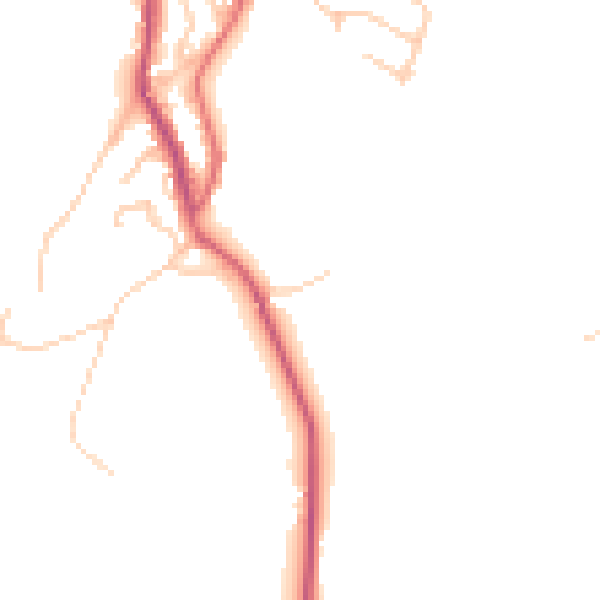 Daytime road noise heatmap for BB4 4AN
