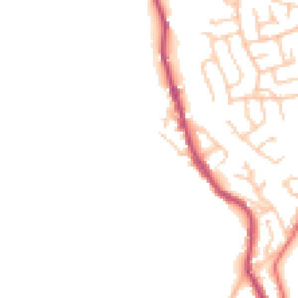 Daytime road noise heatmap for BB4 4AP