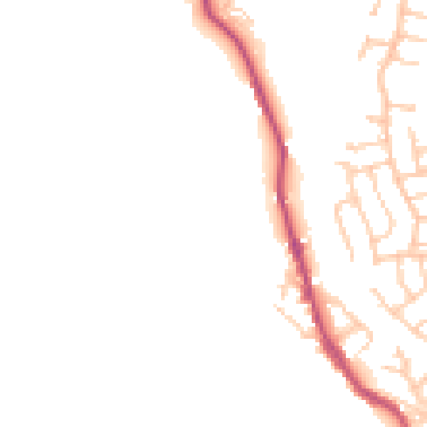 Daytime road noise heatmap for BB4 4AR
