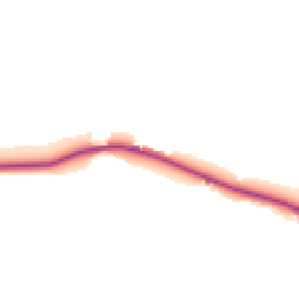 Daytime road noise heatmap for BB4 4AU