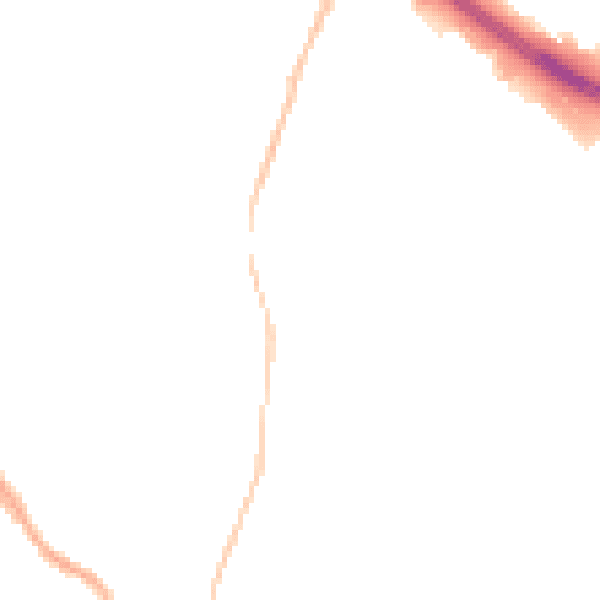 Night-time road noise heatmap for BB4 4AY