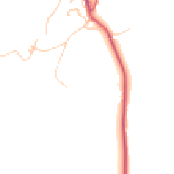 Daytime road noise heatmap for BB4 4BF