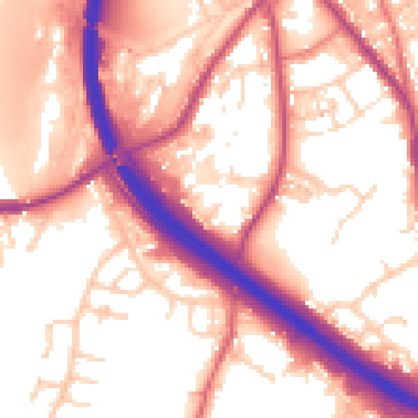 Daytime road noise heatmap for BB4 4BH