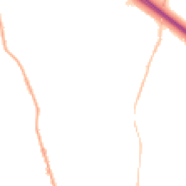 Night-time road noise heatmap for BB4 4RF