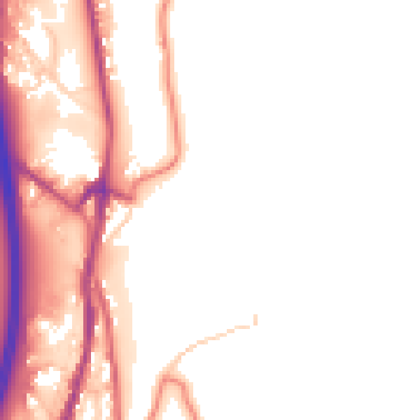 Daytime road noise heatmap for BB4 5AP