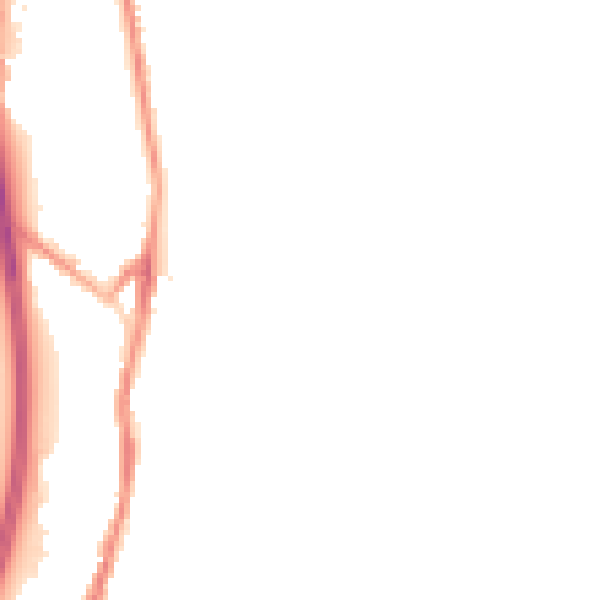 Night-time road noise heatmap for BB4 5AP