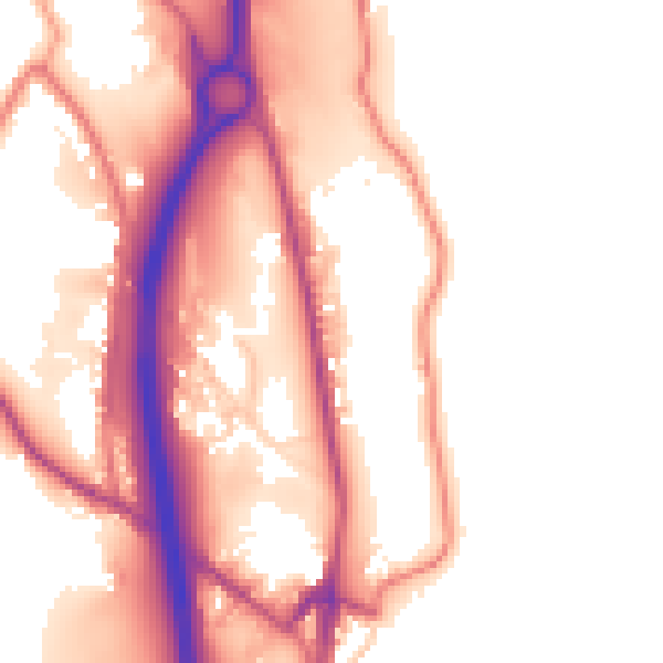 Daytime road noise heatmap for BB4 5AX