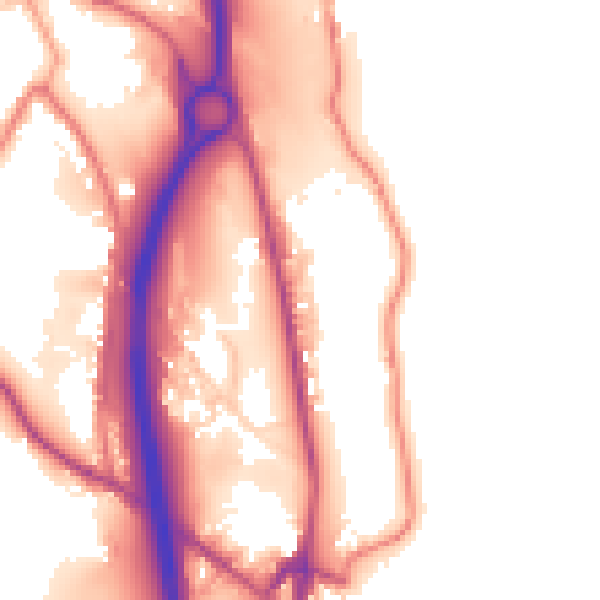 Daytime road noise heatmap for BB4 5AY