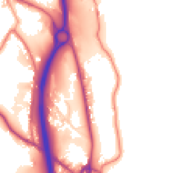 Daytime road noise heatmap for BB4 5BA