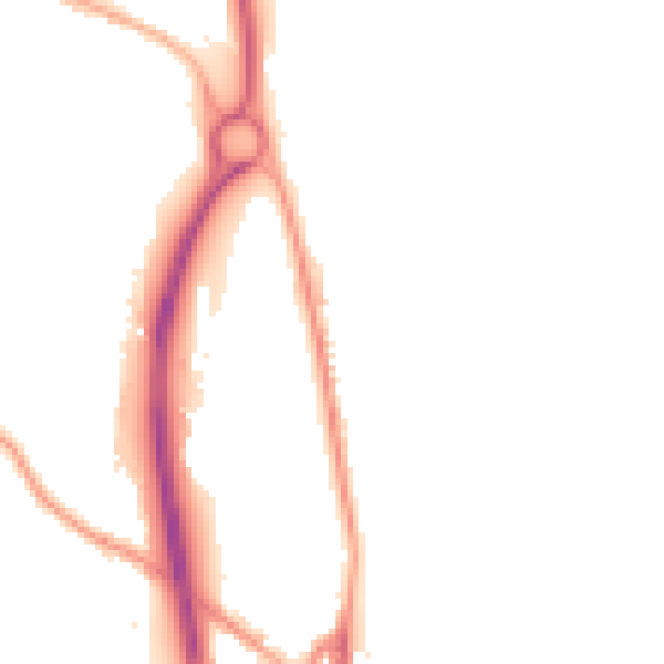 Night-time road noise heatmap for BB4 5BA