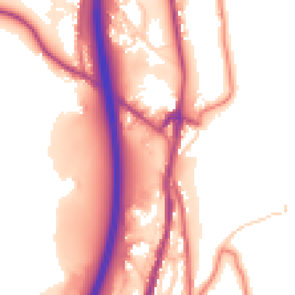 Daytime road noise heatmap for BB4 5BU