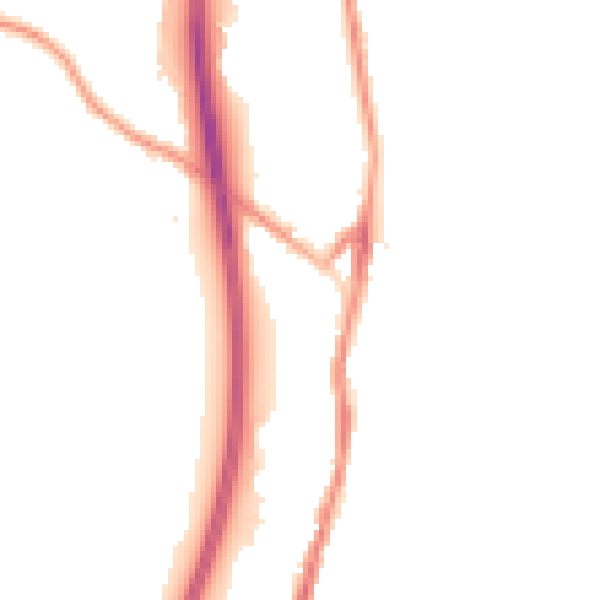 Night-time road noise heatmap for BB4 5BU
