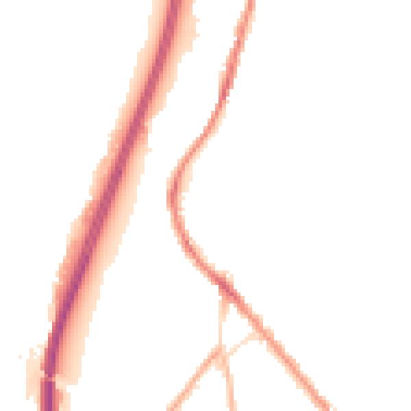 Night-time road noise heatmap for BB4 5HQ