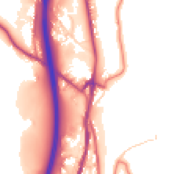 Daytime road noise heatmap for BB4 5JN