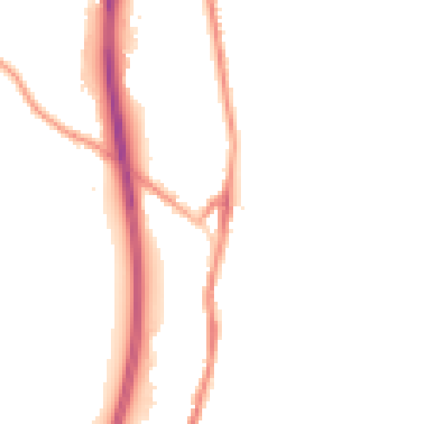 Night-time road noise heatmap for BB4 5JN