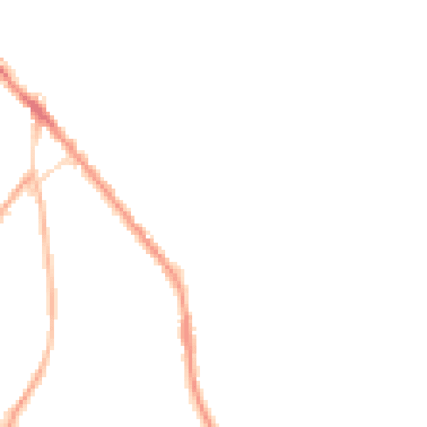 Night-time road noise heatmap for BB4 5NS