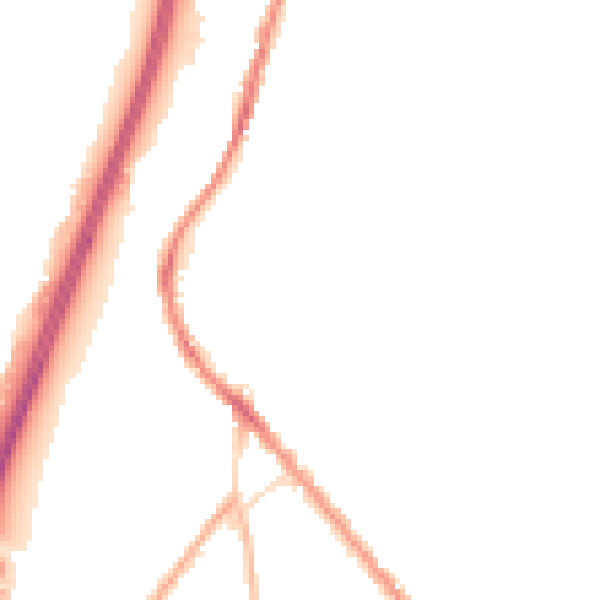 Night-time road noise heatmap for BB4 5QP