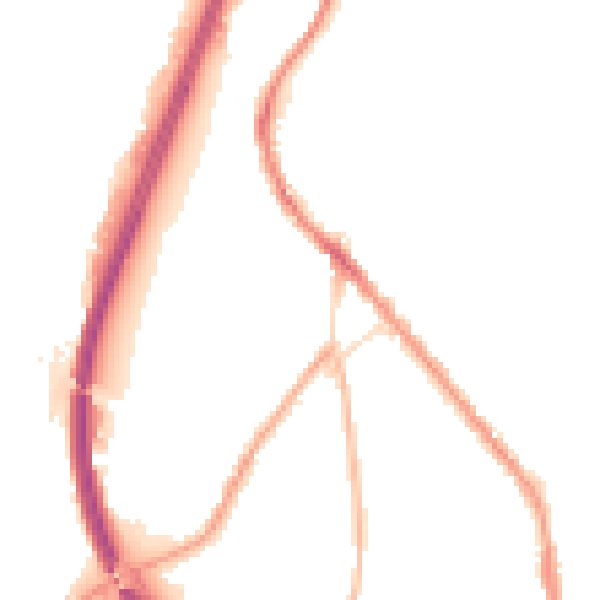 Night-time road noise heatmap for BB4 5SU