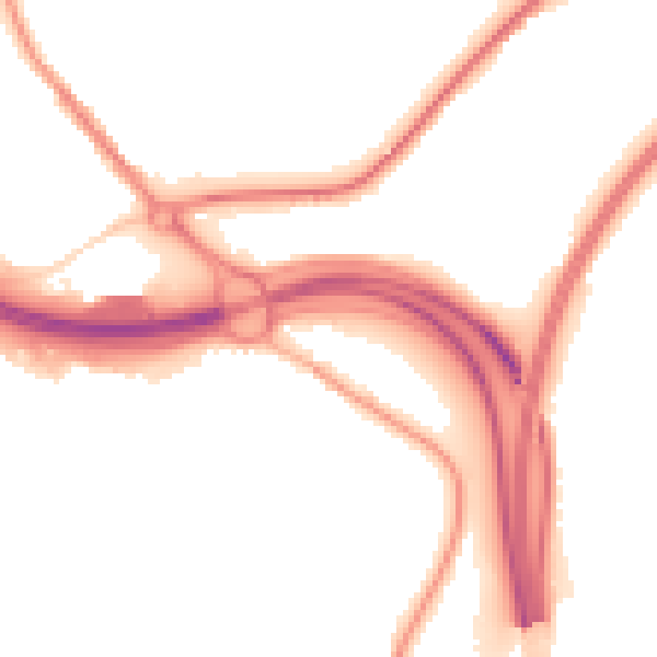Night-time road noise heatmap for BB4 6LJ