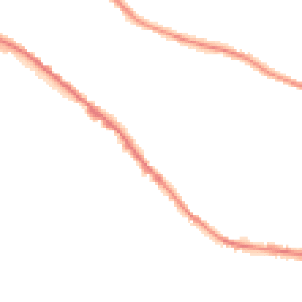 Night-time road noise heatmap for BB4 7AP
