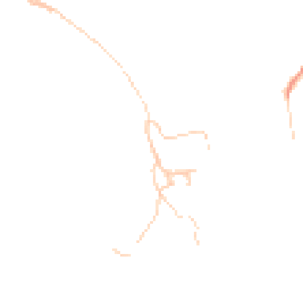 Daytime road noise heatmap for BB4 7EG
