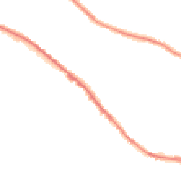 Night-time road noise heatmap for BB4 7JJ