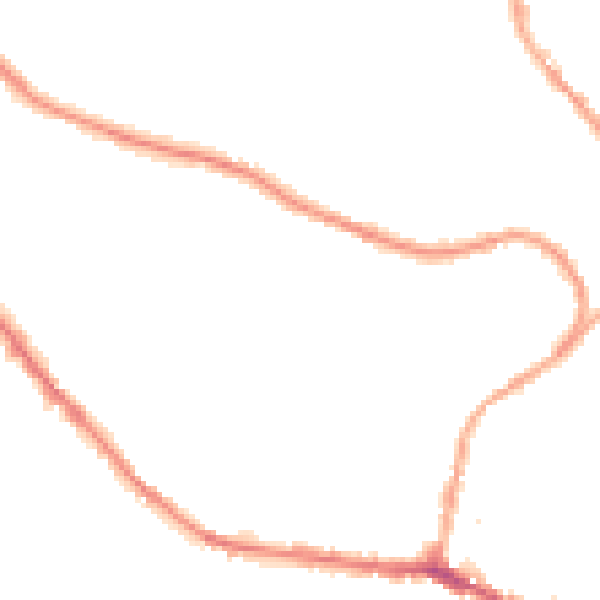 Night-time road noise heatmap for BB4 7TZ