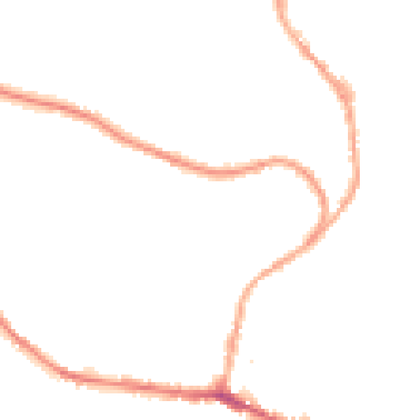Night-time road noise heatmap for BB4 7UH