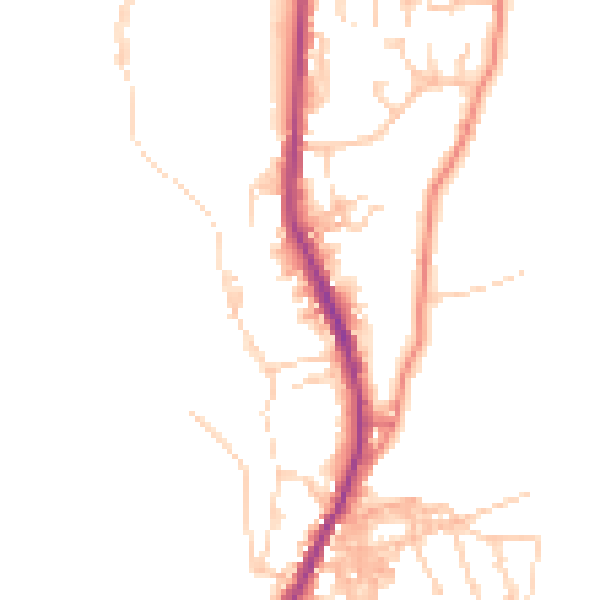 Daytime road noise heatmap for BB4 8BL
