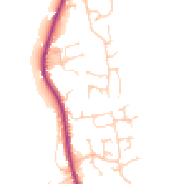Daytime road noise heatmap for BB4 8EP