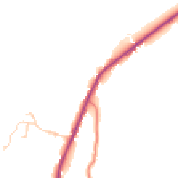 Daytime road noise heatmap for BB4 8RQ