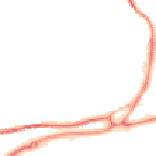 Night-time road noise heatmap for BB4 8SR