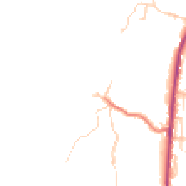 Daytime road noise heatmap for BB4 8UH
