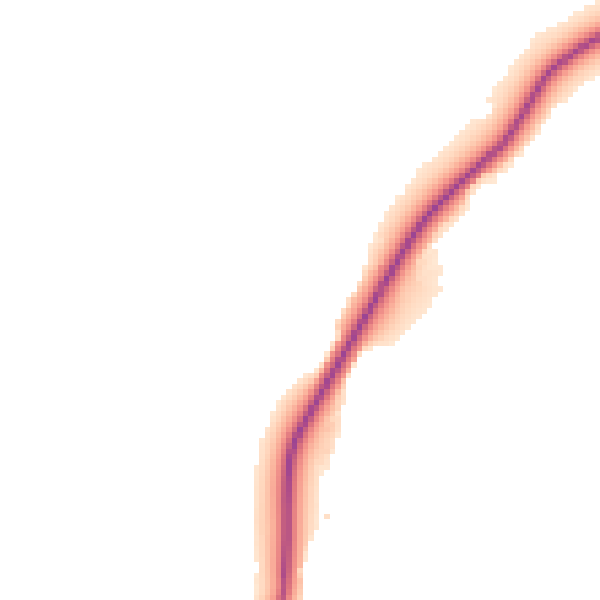 Daytime road noise heatmap for BB4 9NH