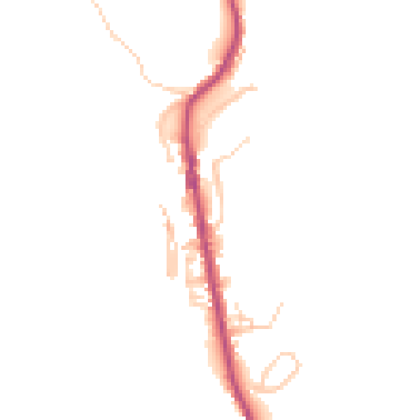 Daytime road noise heatmap for BB4 9PA
