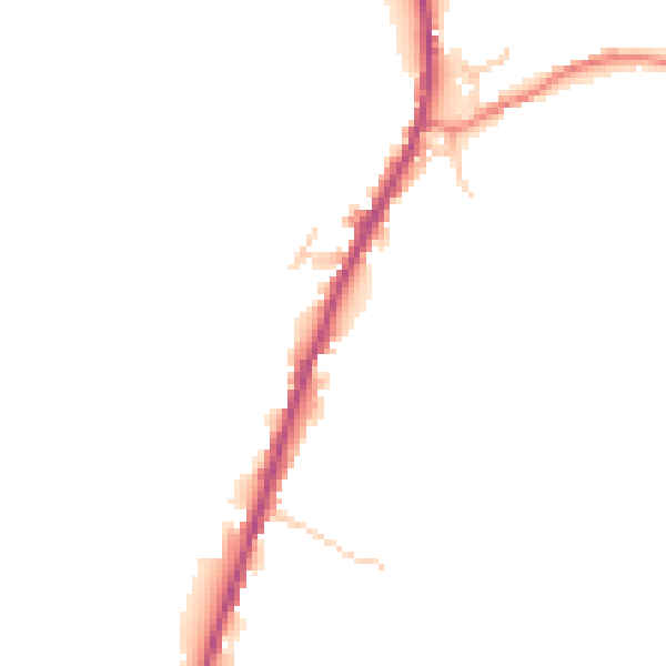 Daytime road noise heatmap for BB4 9PZ