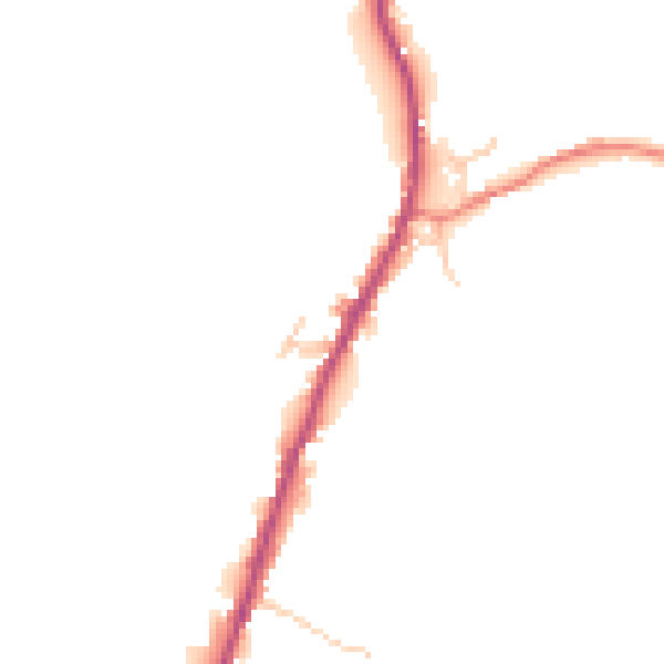 Daytime road noise heatmap for BB4 9QN