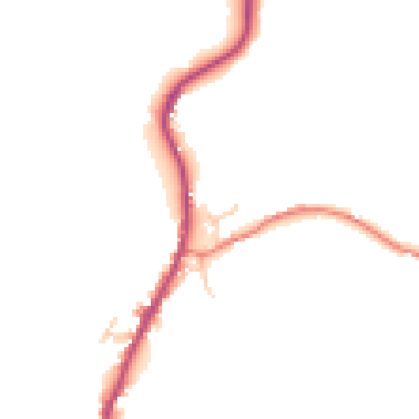 Daytime road noise heatmap for BB4 9QZ