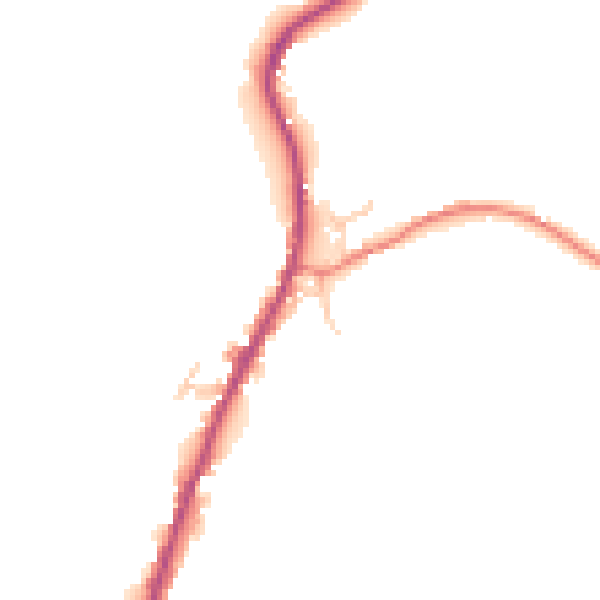 Daytime road noise heatmap for BB4 9RG