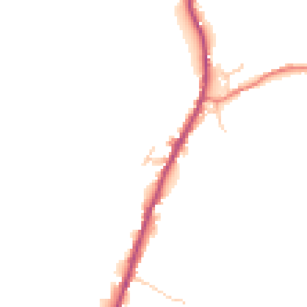 Daytime road noise heatmap for BB4 9UH